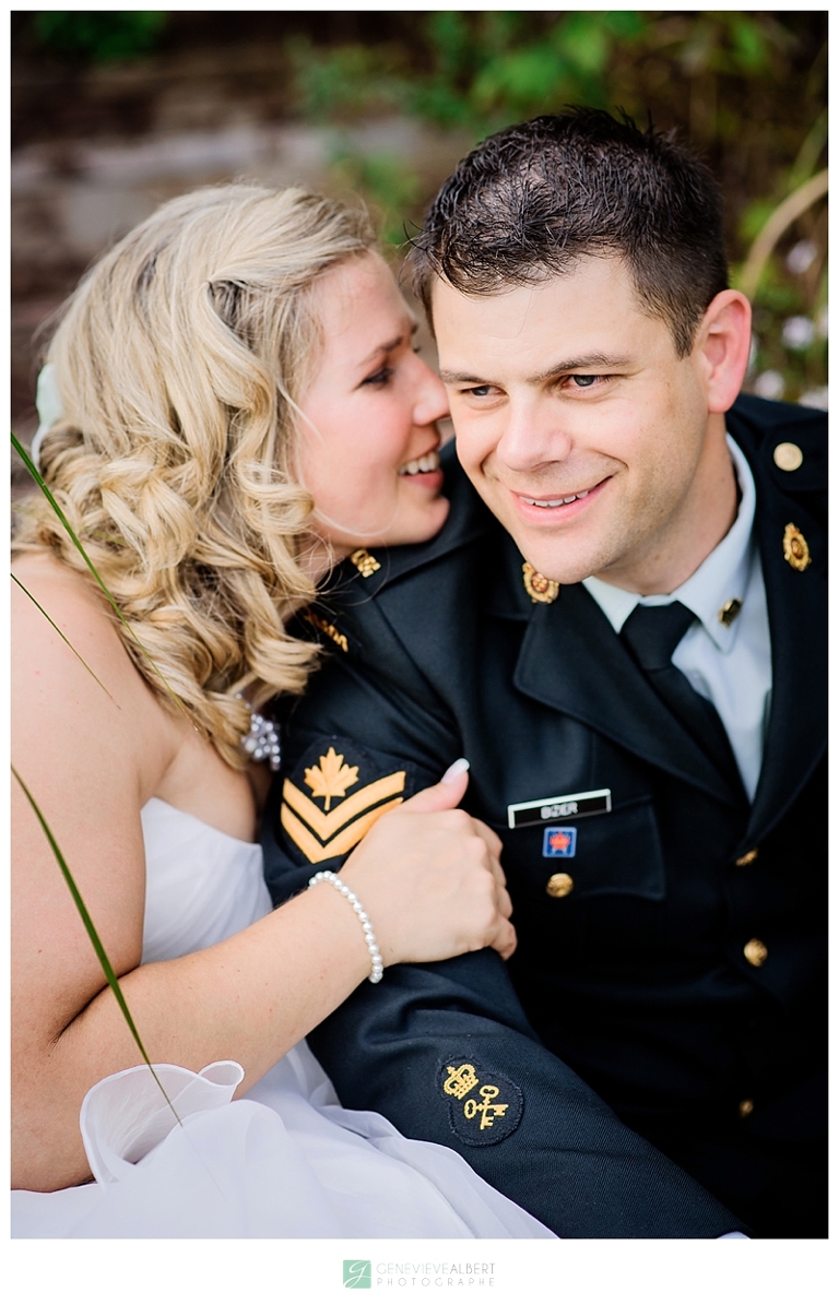 mariage militaire, photographe, military wedding, hawkesbury, chutes à blondeau, gatineau ottawa wedding photographer, genevieve albert, haie d'honneur