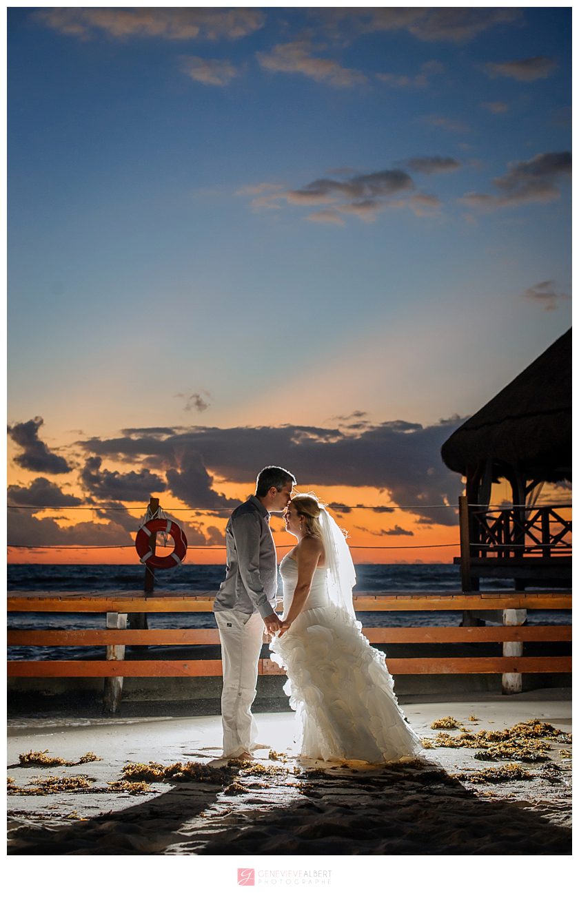photographe mariage dans le sud, riviera maya, mexique, Trash the Dress, Destination Wedding Photographer, Genevieve Albert, secrets silversands, karine damphousse
