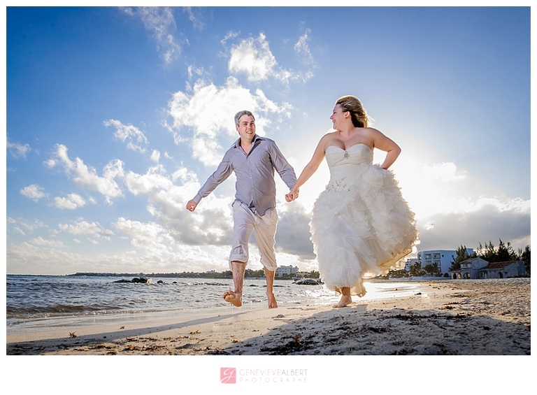 photographe mariage dans le sud, riviera maya, mexique, Trash the Dress, Destination Wedding Photographer, Genevieve Albert, secrets silversands, karine damphousse