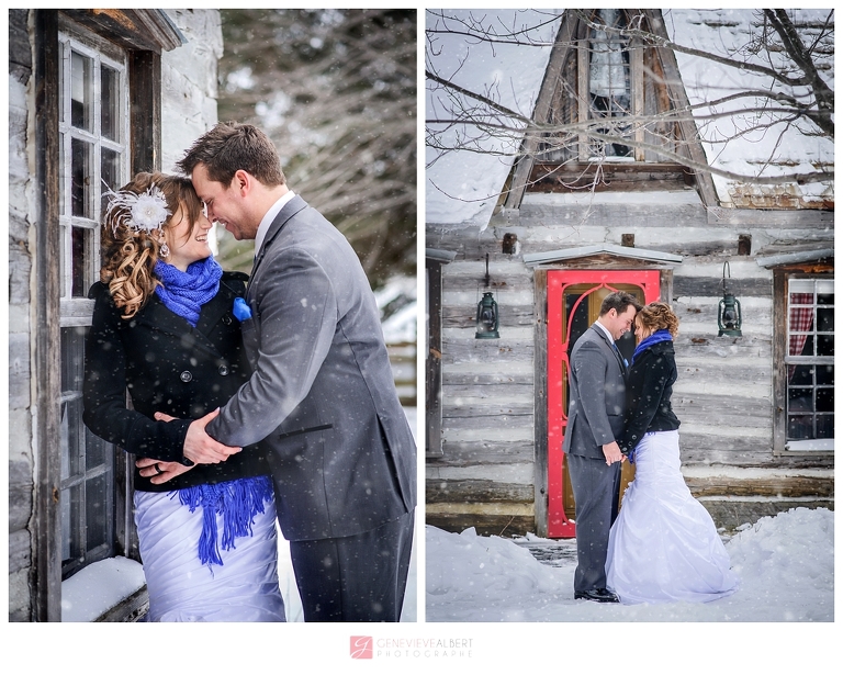 winter wedding, marriage d'hiver, photographer, photographe, ottawa, gatineau, rockland, outaouais, neige, snow, hammond, bourget, vintage, genevieve albert