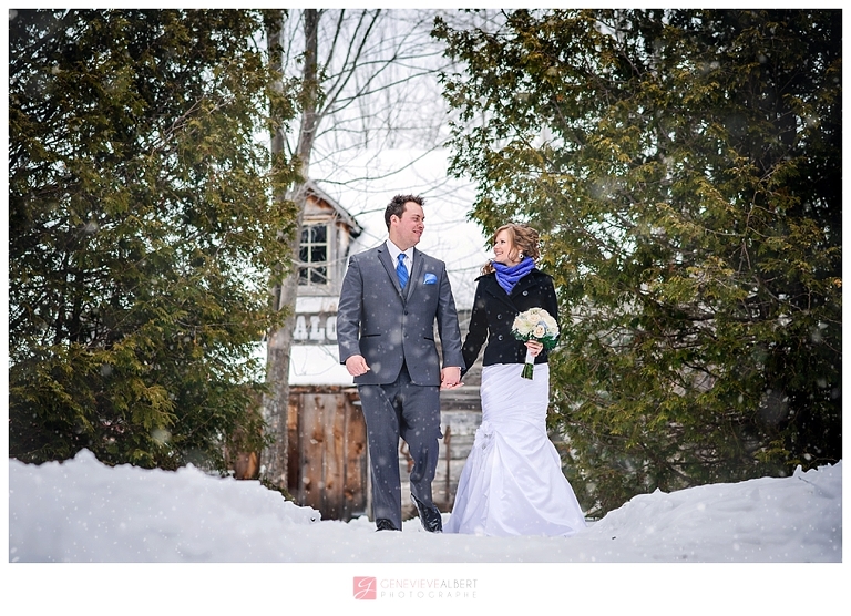 winter wedding, marriage d'hiver, photographer, photographe, ottawa, gatineau, rockland, outaouais, neige, snow, hammond, bourget, vintage, genevieve albert