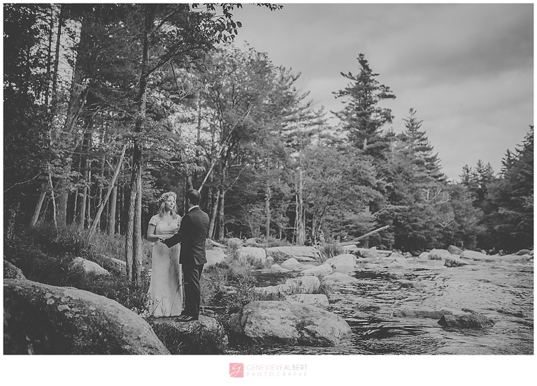 lake placid, whiteface mountain, wedding, church, boho, flower crown, photographe mariage, gatineau ottawa rockland wedding, photographer, rustic, woodsy, wood, new york, woodland, river, falls