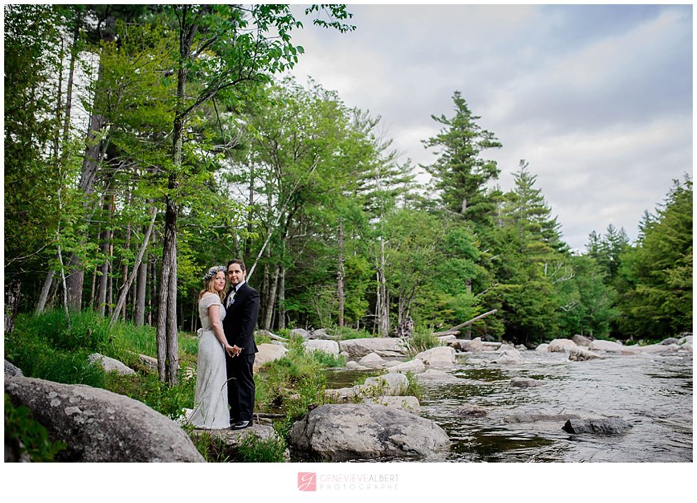 lake placid, whiteface mountain, wedding, church, boho, flower crown, photographe mariage, gatineau ottawa rockland wedding, photographer, rustic, woodsy, wood, new york, woodland, river, falls