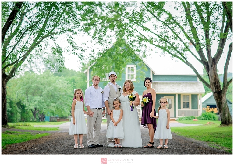 mariage champêtre, garden wedding, musée de cumberland, museum, rustic, rustique, yellow, genevieve albert photographe