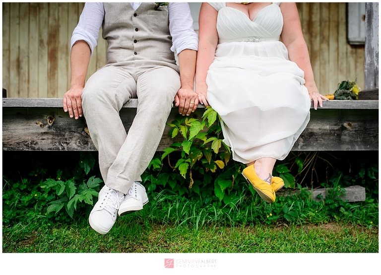 mariage champêtre, garden wedding, musée de cumberland, museum, rustic, rustique, yellow, genevieve albert photographe