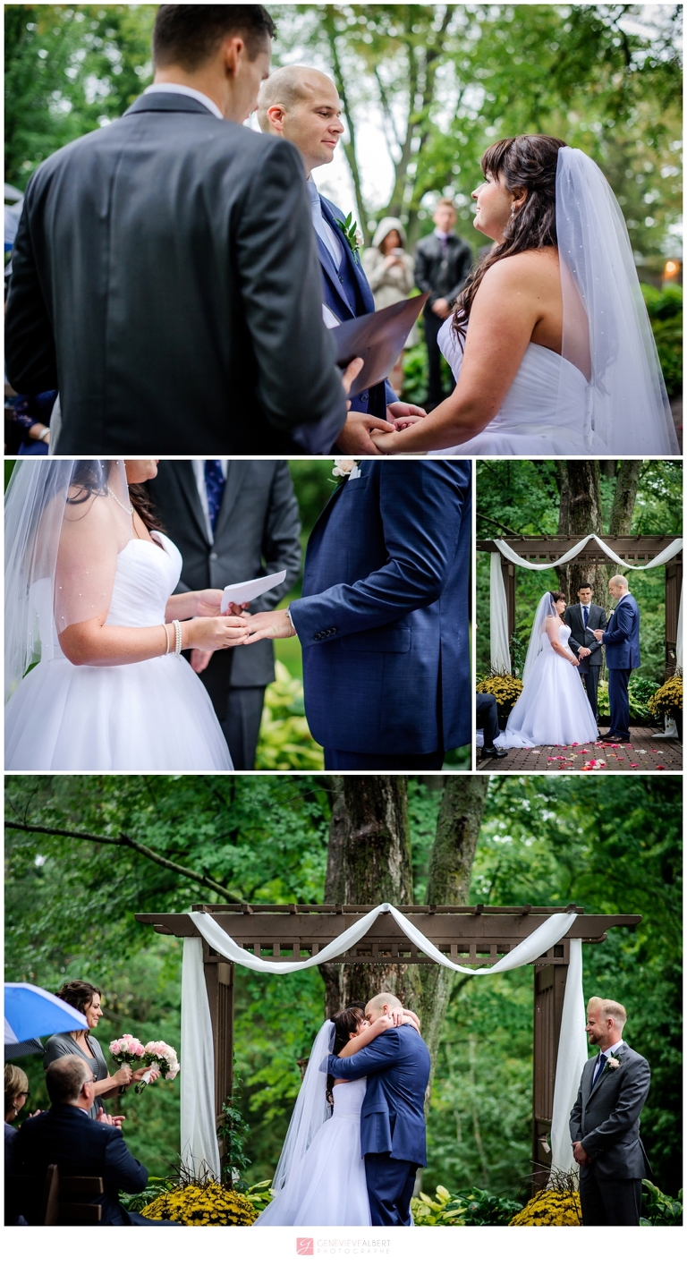 Strathmere, wedding, venue, mariage, pluvieux, rainy, photographer, photographe, genevieve albert, rustic, ottawa