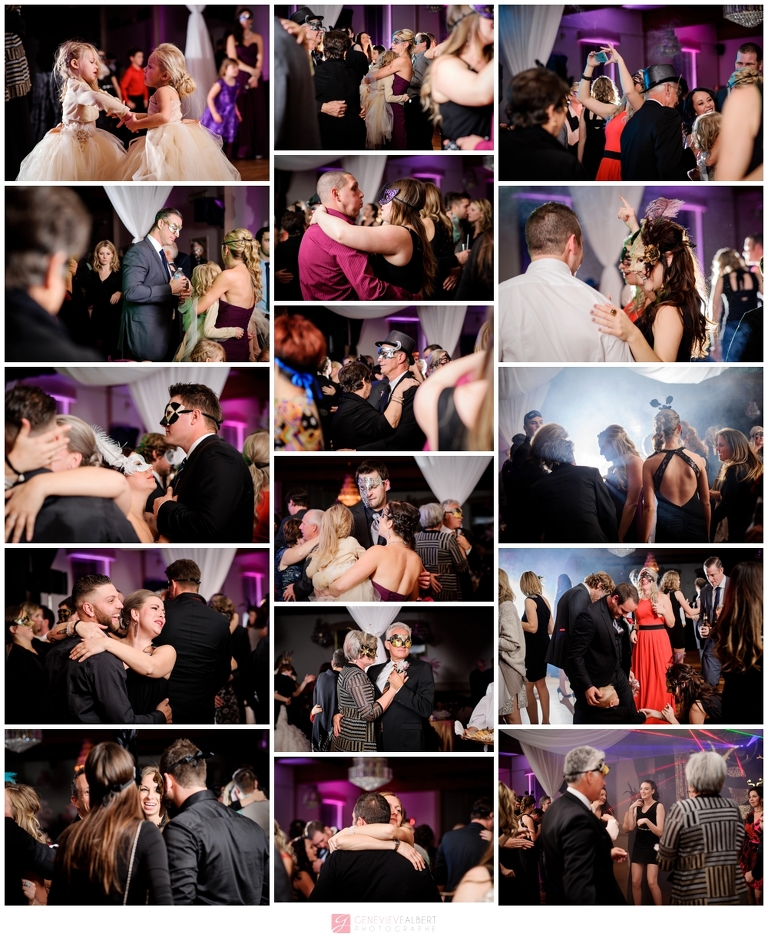 mariage de nuit, bal masqué, Masquerade Night wedding, halloween wedding, rockland, ontario, genevieve albert photographer