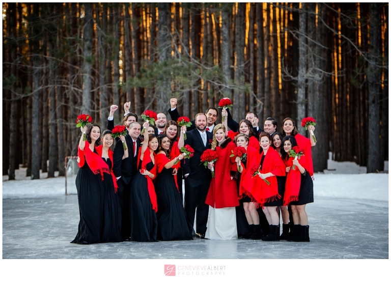 mariage d'hiver, winter wedding, Grand Lodge Mont-Tremblant, photographer