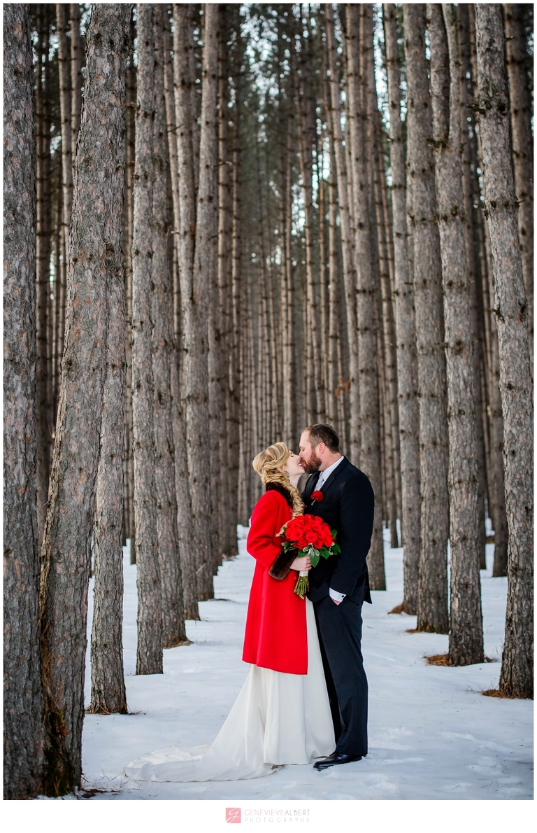 mariage d'hiver, winter wedding, Grand Lodge Mont-Tremblant, photographer
