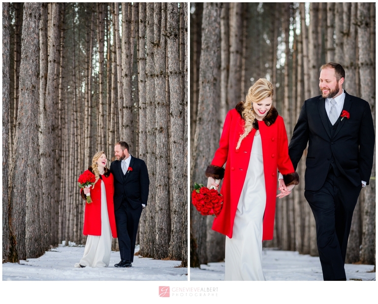mariage d'hiver, winter wedding, Grand Lodge Mont-Tremblant, photographer