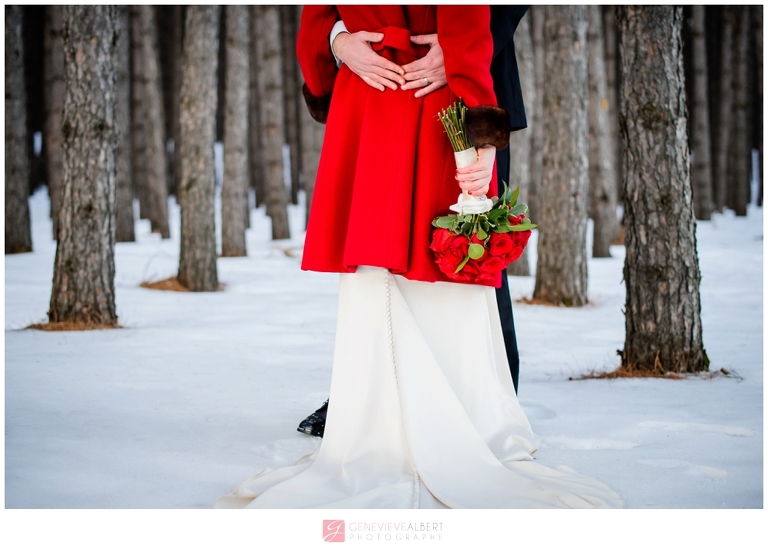 mariage d'hiver, winter wedding, Grand Lodge Mont-Tremblant, photographer
