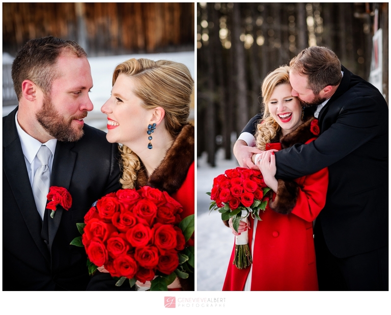 mariage d'hiver, winter wedding, Grand Lodge Mont-Tremblant, photographer