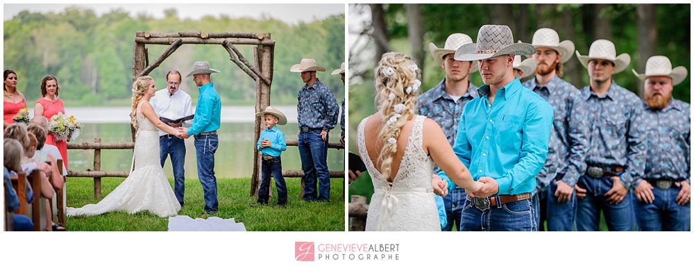 mariage, wedding, sylvan cellars, rome city, indiana, photographer, photographe, cowboy, country, barn wedding, rustic, genevieve albert