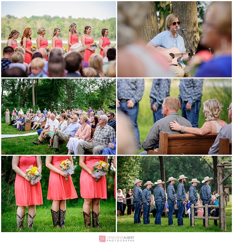 mariage, wedding, sylvan cellars, rome city, indiana, photographer, photographe, cowboy, country, barn wedding, rustic, genevieve albert