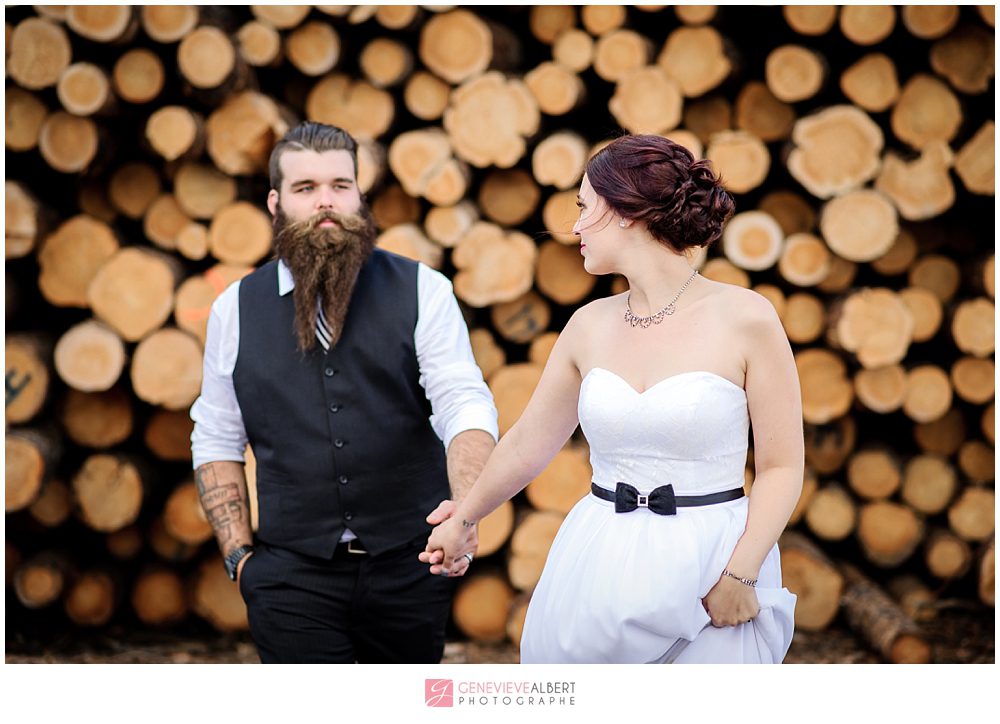 Mariage, wedding, amos, abitibi, bikers, motards, harley davidson, bucheron, lumberjack wedding, motorcycle, moto, Honda Carella, photographe, hotel des eskers