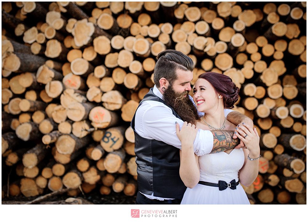 Mariage, wedding, amos, abitibi, bikers, motards, harley davidson, bucheron, lumberjack wedding, motorcycle, moto, Honda Carella, photographe, hotel des eskers