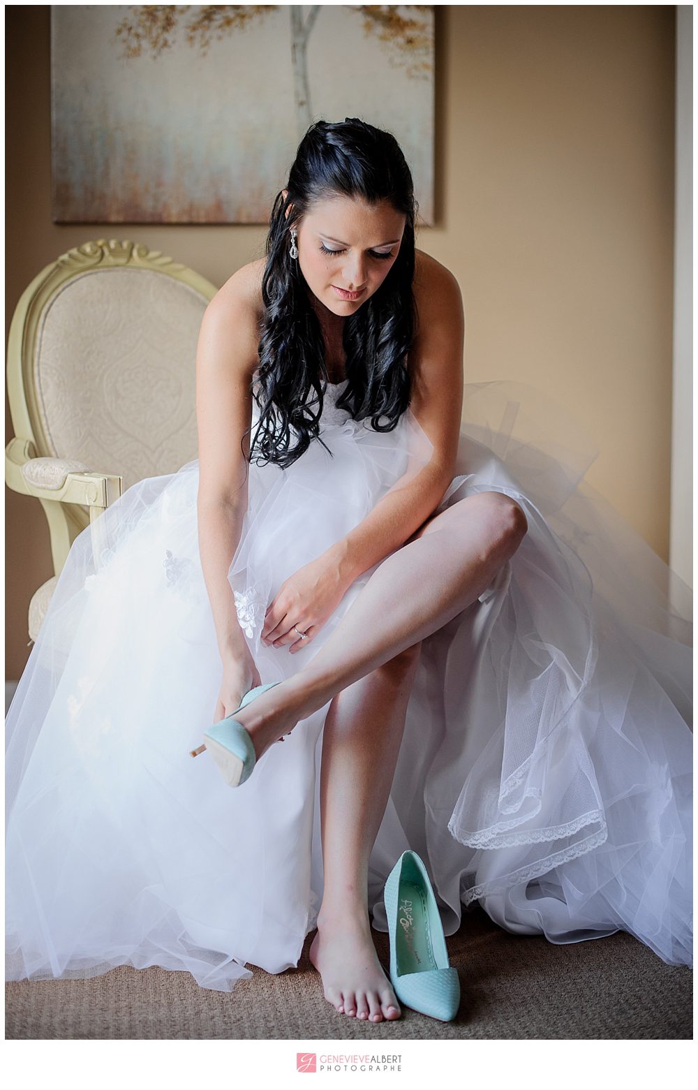 mariage, wedding, photographe de mariage, genevieve albert, rockland, ontario, river rock inn, cumberland heritage museum, mint, blush, vert menthe