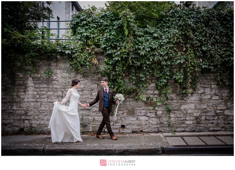 mariage vintage, wedding, morrin center, manoir Montmorency, vieux-québec, genevieve albert photographe