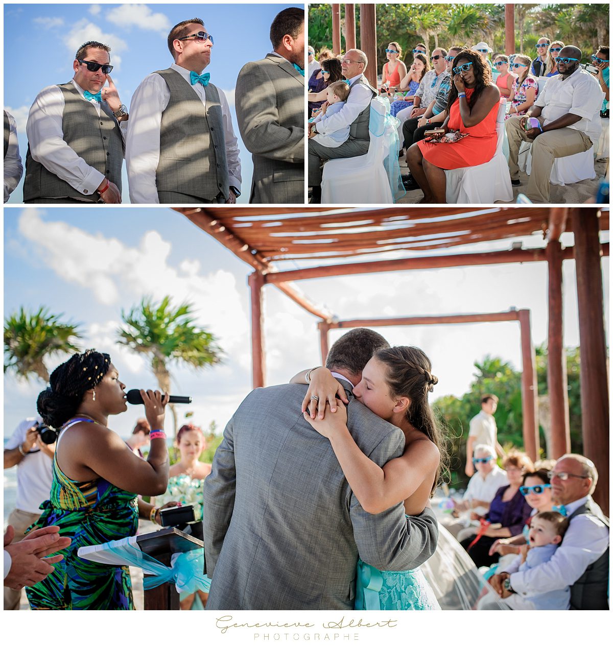 Genevieve Albert Photographe, mariage dans le sud, destination wedding photographer, grand bahia principe Coba, Mexique, Mexico, air transat