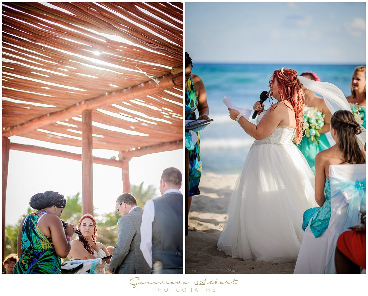 Genevieve Albert Photographe, mariage dans le sud, destination wedding photographer, grand bahia principe Coba, Mexique, Mexico, air transat