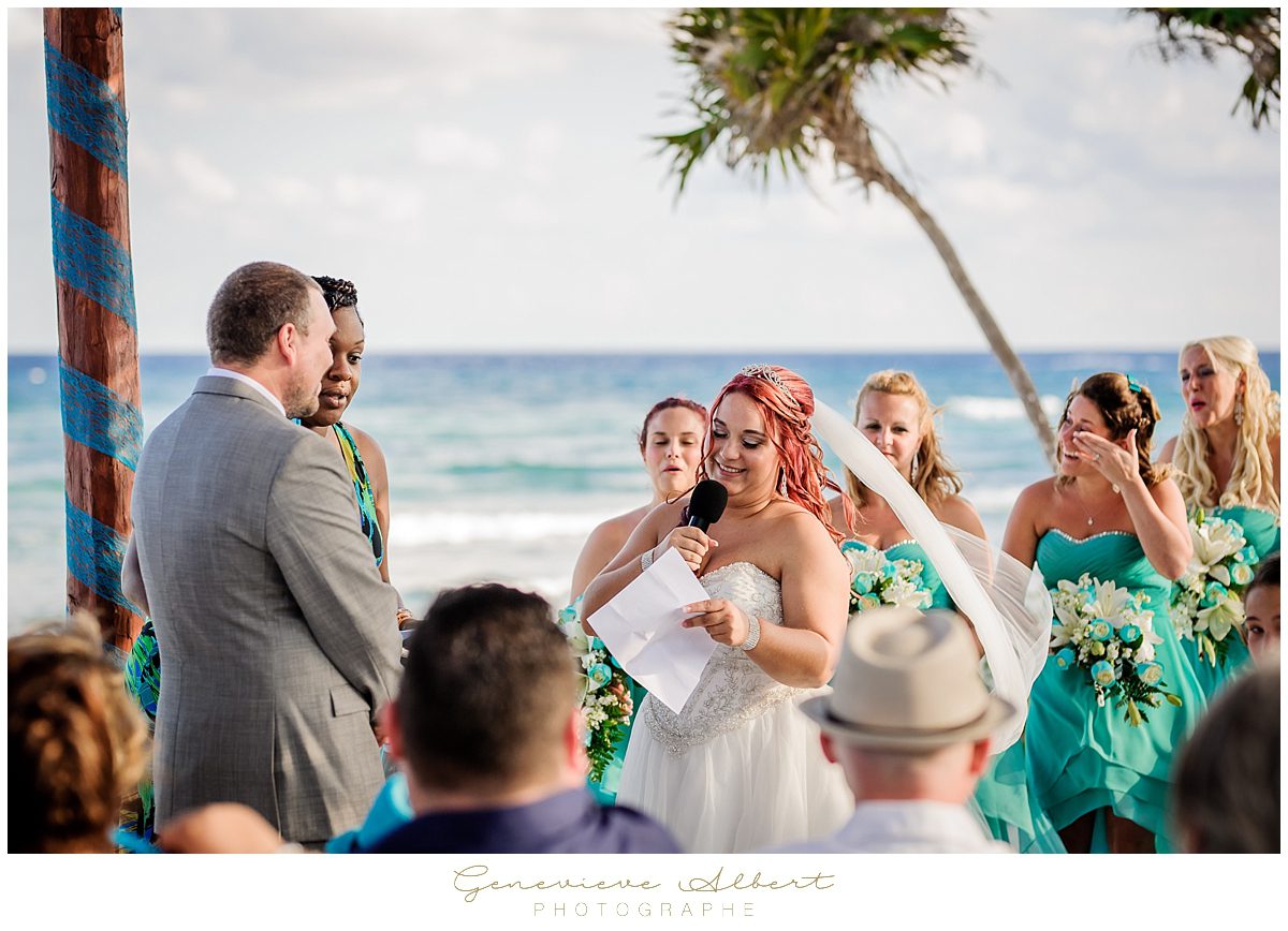 Genevieve Albert Photographe, mariage dans le sud, destination wedding photographer, grand bahia principe Coba, Mexique, Mexico, air transat