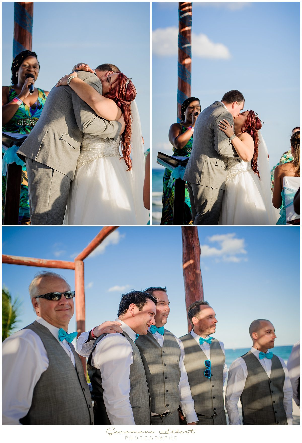 Genevieve Albert Photographe, mariage dans le sud, destination wedding photographer, grand bahia principe Coba, Mexique, Mexico, air transat