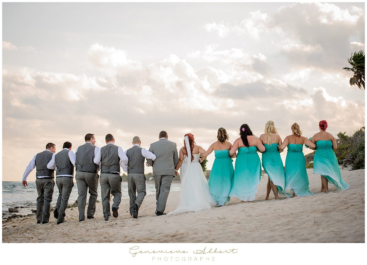 Genevieve Albert Photographe, mariage dans le sud, destination wedding photographer, grand bahia principe Coba, Mexique, Mexico, air transat