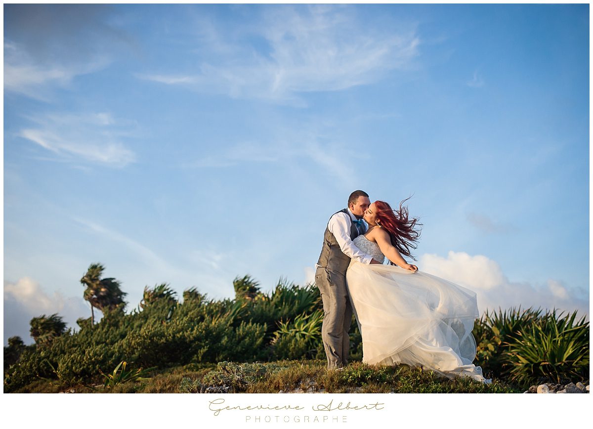 trash the dress, Genevieve Albert Photographe, mariage dans le sud, destination wedding photographer, grand bahia principe Coba, Mexique, Mexico, air transat